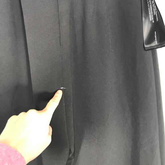 JS Collections Jumpsuit Size 2 Black Wide Leg Floral Flowy Evening Formal‎ READ - Picture 15 of 16